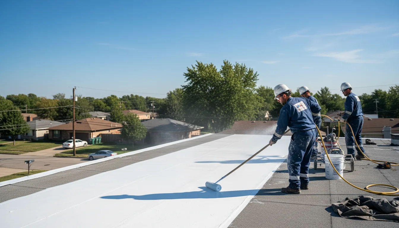 Commercial roof coating in Ennice, NC near me